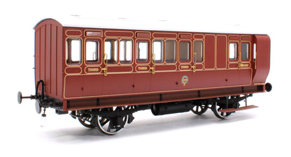 Stroudley 4 Wheel Gas Lit Brake 3rd Lined Brown 891 (Light Bar Fitted)