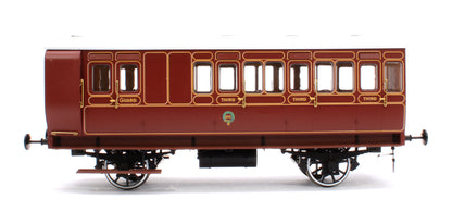 Stroudley 4 Wheel Gas Lit Brake 3rd Lined Brown 892 (Light Bar Fitted)