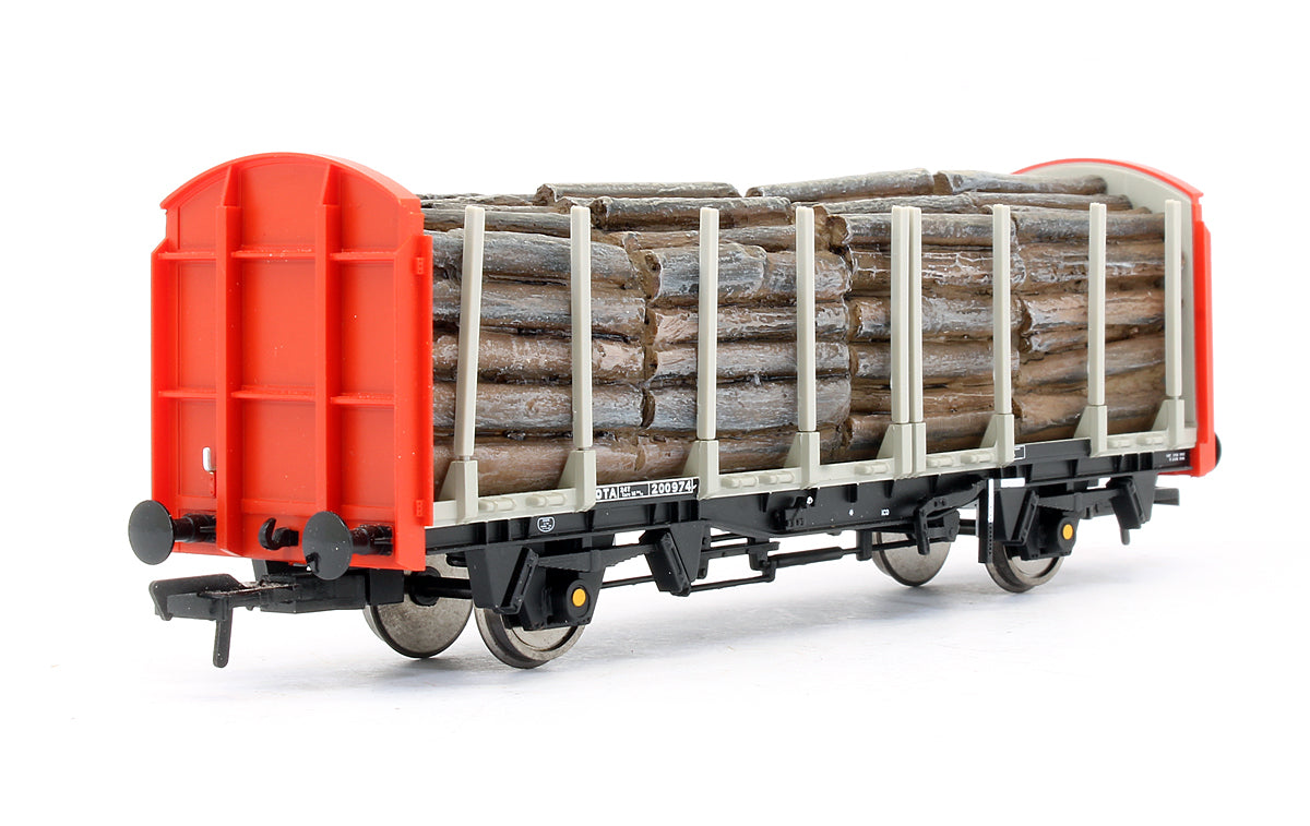 Pre-Owned 38-300 OTA Timber Carrier Wagon Railfreight With Lumber Load
