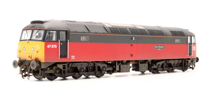 Pre-Owned 4726 Class 47 575 'City of Hereford' Parcels Red/Grey Diesel Locomotive - Custom Weathered - DCC Sound