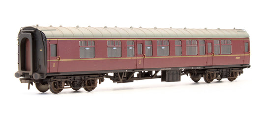 Pre-Owned 39-126B BR Maroon MK1 Composite Corridor CK Coach 'M15684' - Custom Weathered