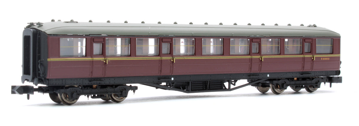 Pre-Owned 2P-011-076 Gresley BR Maroon 2nd Class Coach E12105E