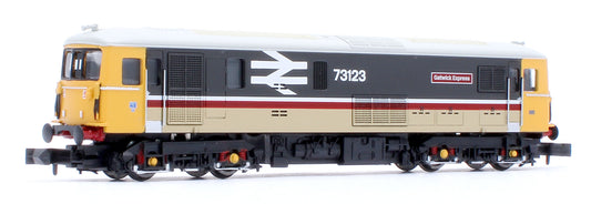 Class 73 123 'Gatwick Express' BR IC Executive Large No's Electro Diesel Locomotive