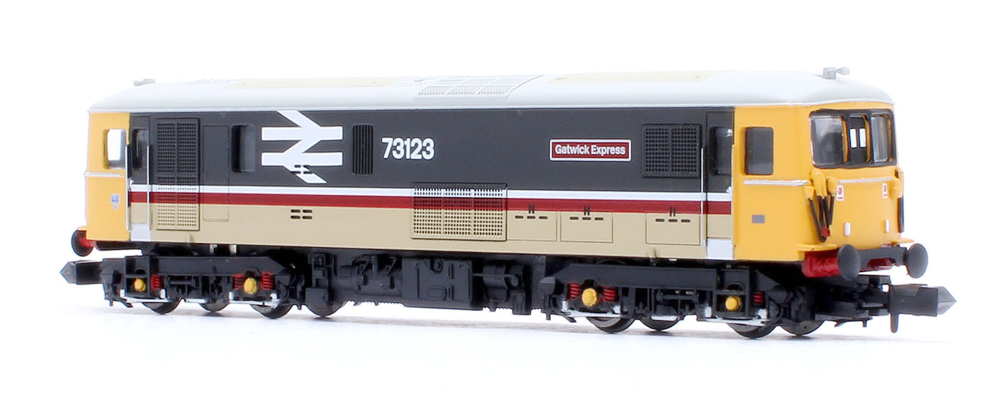 Class 73 123 'Gatwick Express' BR IC Executive Large No's Electro Diesel Locomotive - DCC Fitted