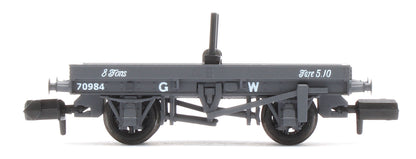 NR1150W 4 Wheel GWR Bolster Wagon Twin Pack