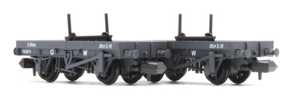NR1150W 4 Wheel GWR Bolster Wagon Twin Pack