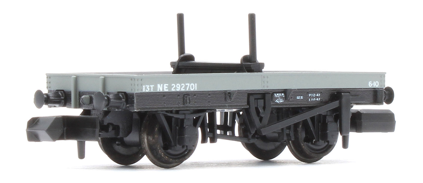 NR1151E 4 Wheel LNER Bolster Wagon Twin Pack