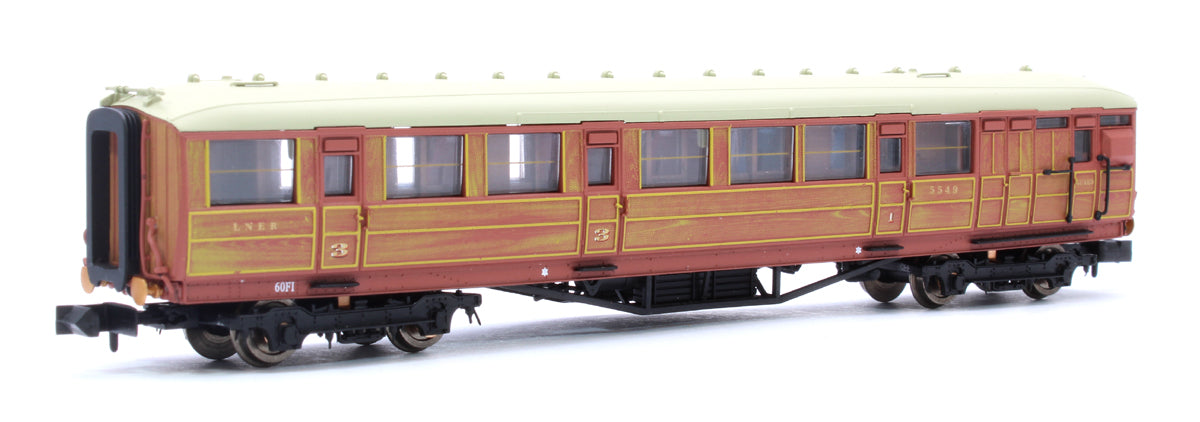 Gresley Coach LNER Teak Brake Composite 5549