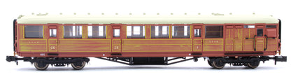 Gresley Coach LNER Teak Brake Composite 5549