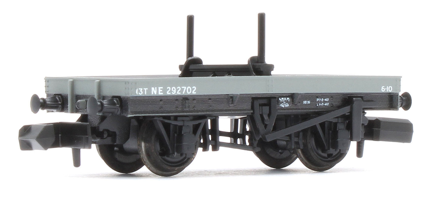 NR1151E 4 Wheel LNER Bolster Wagon Twin Pack