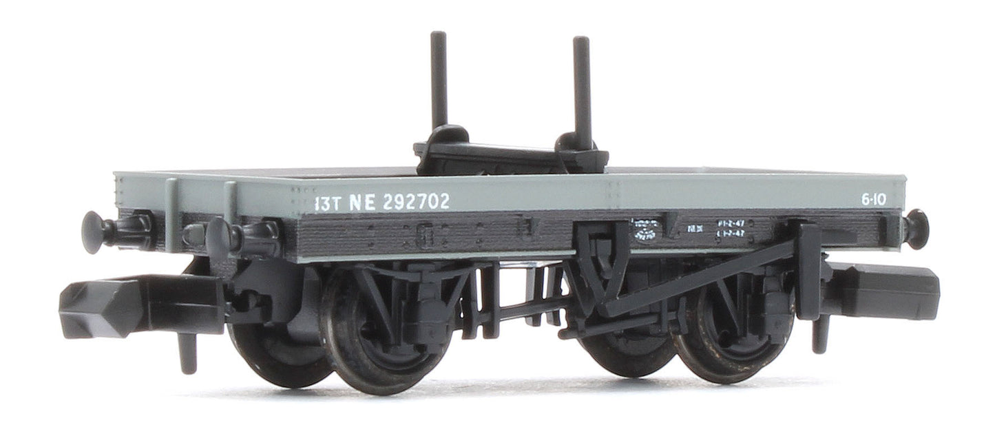 NR1151E 4 Wheel LNER Bolster Wagon Twin Pack