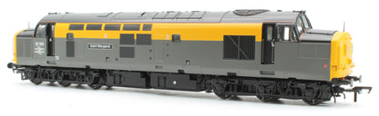 Class 37/0 Centre Headcode 37201 'St. Margaret' BR Eng. Grey & Yellow Diesel Locomotive (Deluxe DCC Sound)