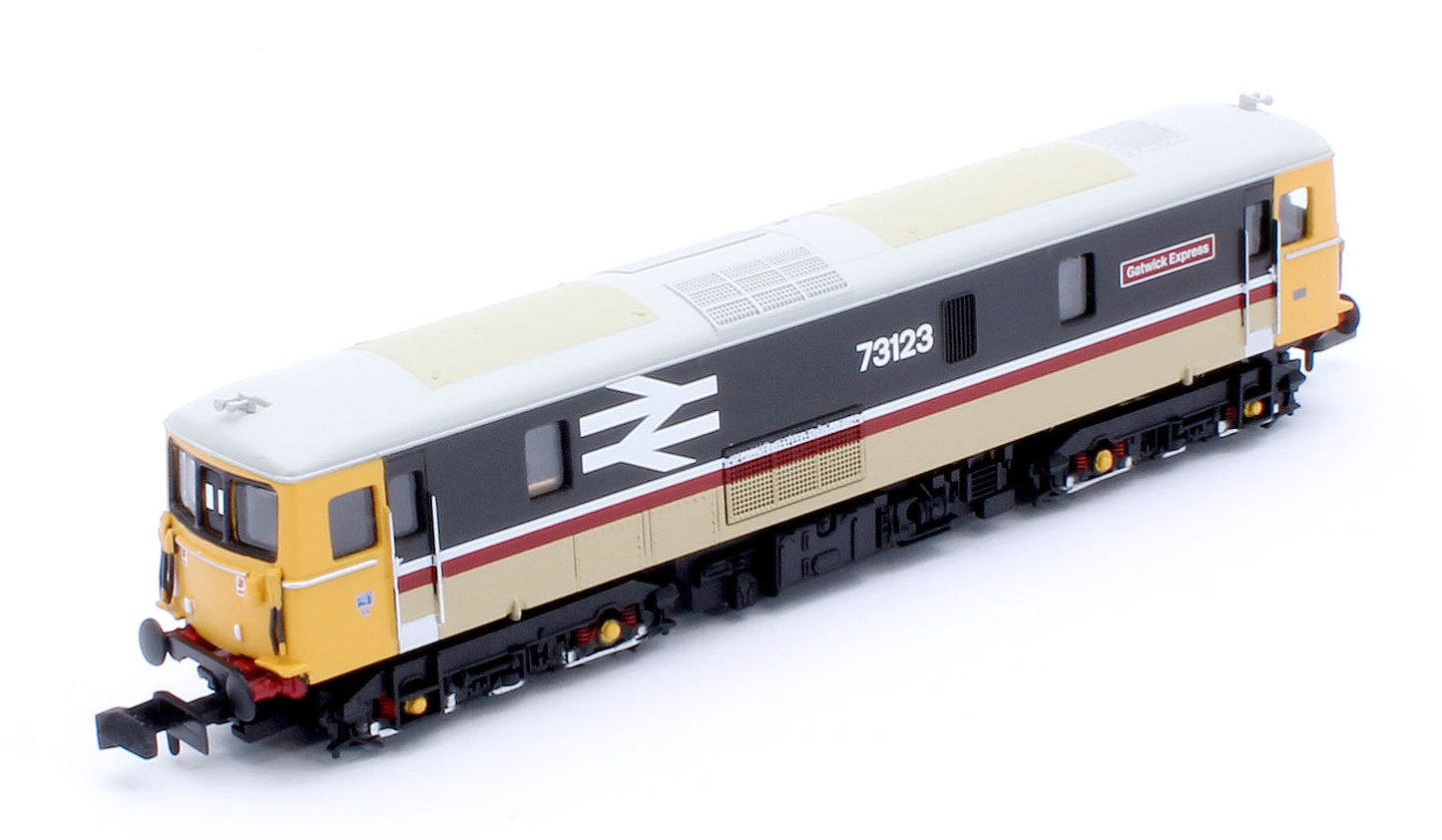Class 73 123 'Gatwick Express' BR IC Executive Large No's Electro Diesel Locomotive - DCC Fitted
