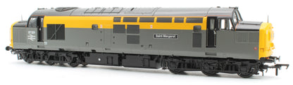 Class 37/0 Centre Headcode 37201 'St. Margaret' BR Eng. Grey & Yellow Diesel Locomotive (Deluxe DCC Sound)