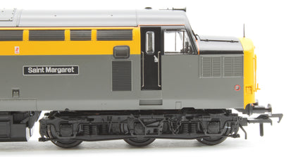 Class 37/0 Centre Headcode 37201 'St. Margaret' BR Eng. Grey & Yellow Diesel Locomotive (DCC Sound)