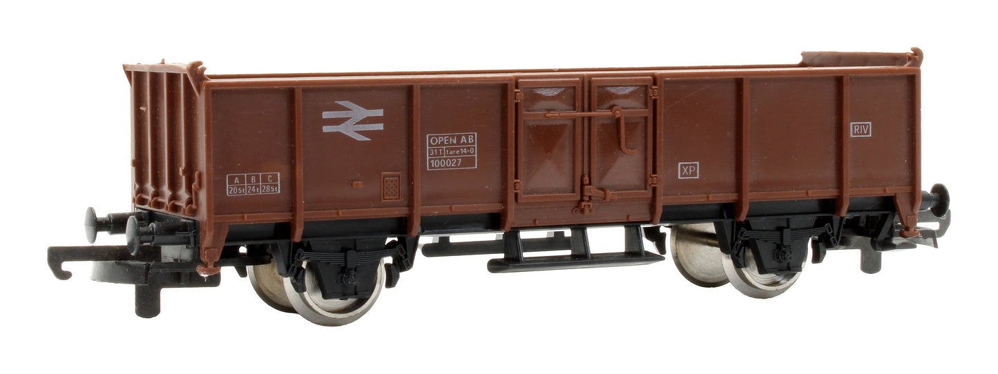 Pre-Owned L303175LIM Steel Sided Open AB Wagon '100027' in BR Brown