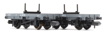 NR1153M 4 Wheel LMS Bolster Wagon Twin Pack