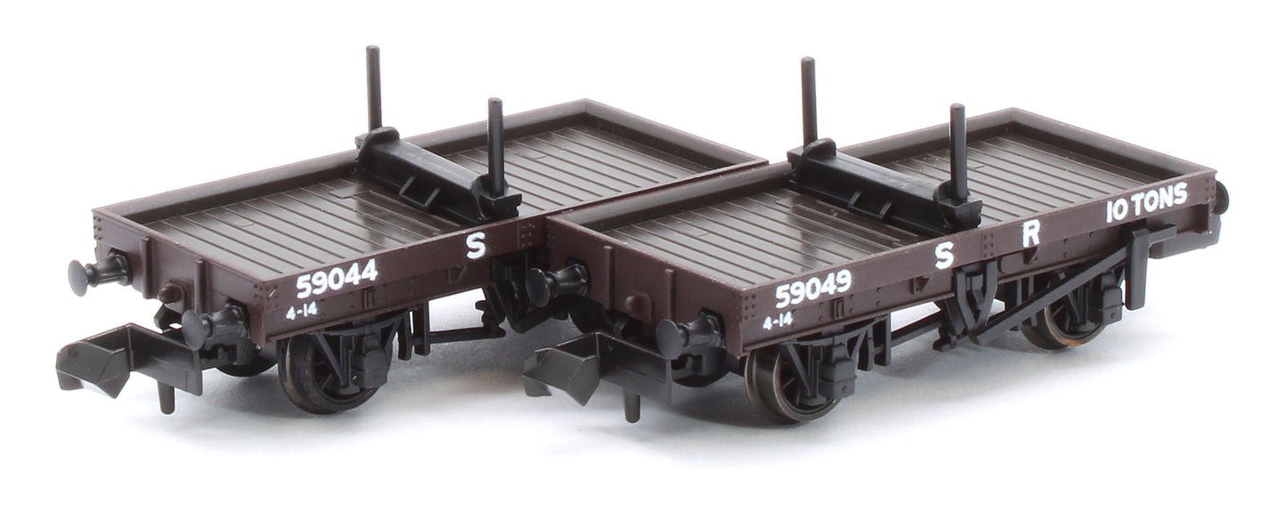 NR1152S 4 Wheel SR Bolster Wagon Twin Pack