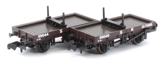 NR1152S 4 Wheel SR Bolster Wagon Twin Pack