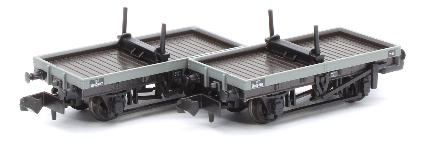 NR1154B 4 Wheel BR Bolster Wagon Twin Pack