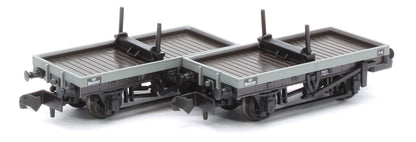 NR1154B 4 Wheel BR Bolster Wagon Twin Pack