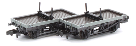 NR1154B 4 Wheel BR Bolster Wagon Twin Pack