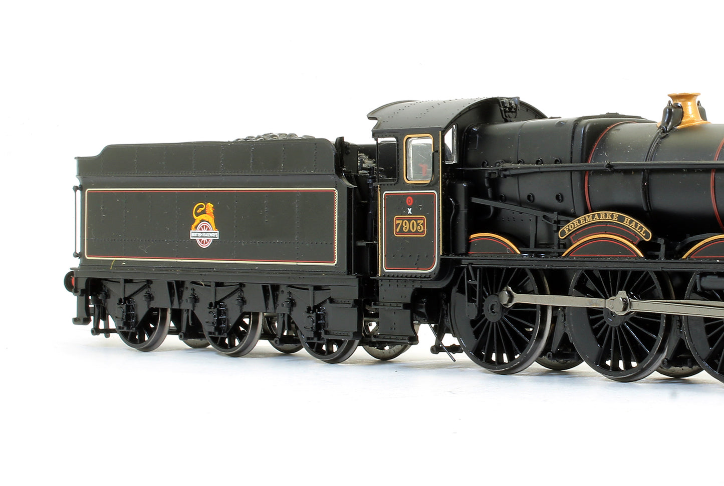 Pre-Owned Modified Hall Class 7903 BR Black Early Emblem 'Foremarke Hall' Steam Locomotive - DCC Fitted