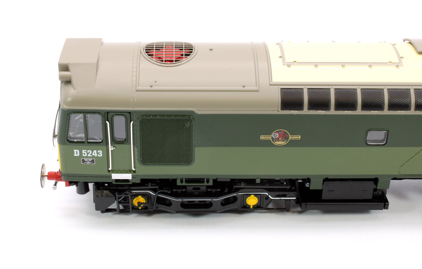 Pre-Owned Class 25 BR two-tone green Small Yellow Panels D5243 Diesel Locomotive
