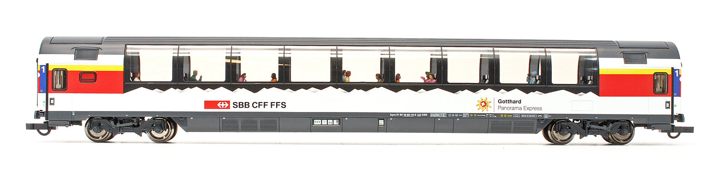 Pre-Owned 74081 Set Of 3 Gotthard Panorama Express SBB Coaches - Set 1