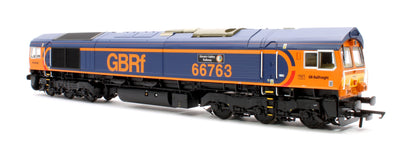 Class 66 GBRF Blue/Orange 66763 Diesel Locomotive - DCC Sound