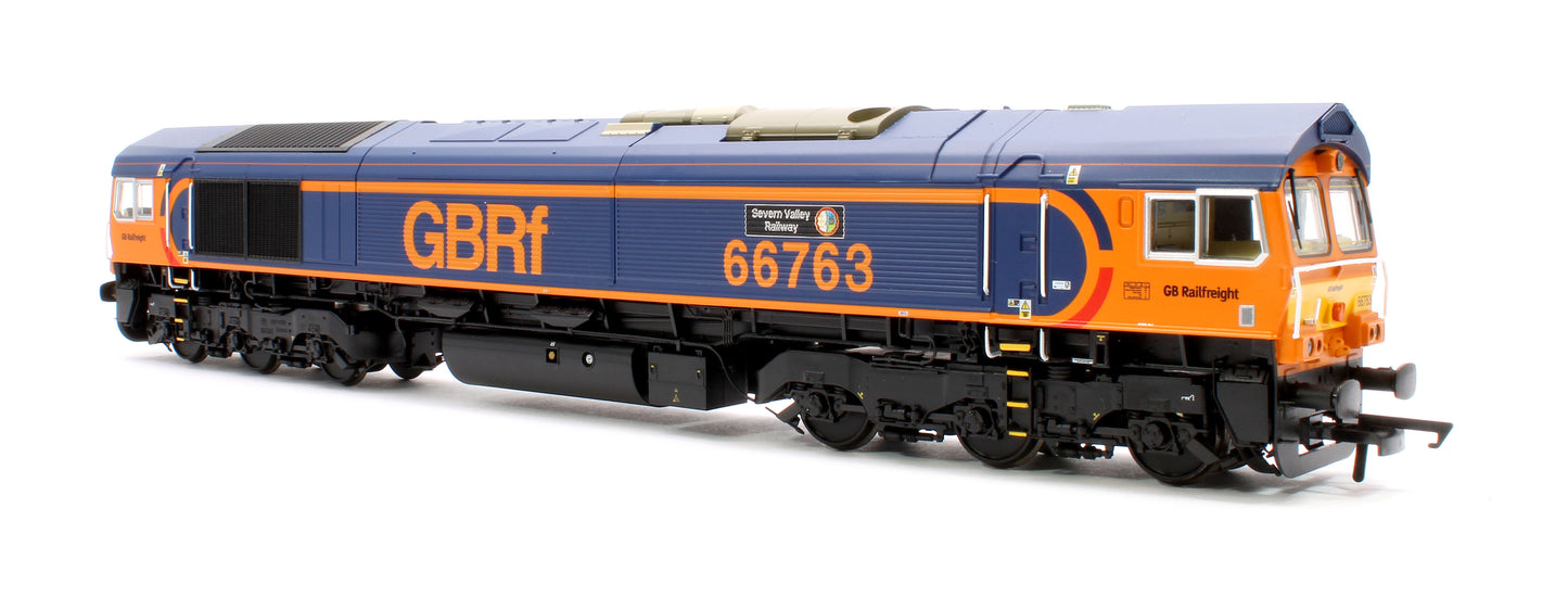 Pre-Owned Class 66 GBRF Blue/Orange 66763 'Severn Valley Railway' Diesel Locomotive