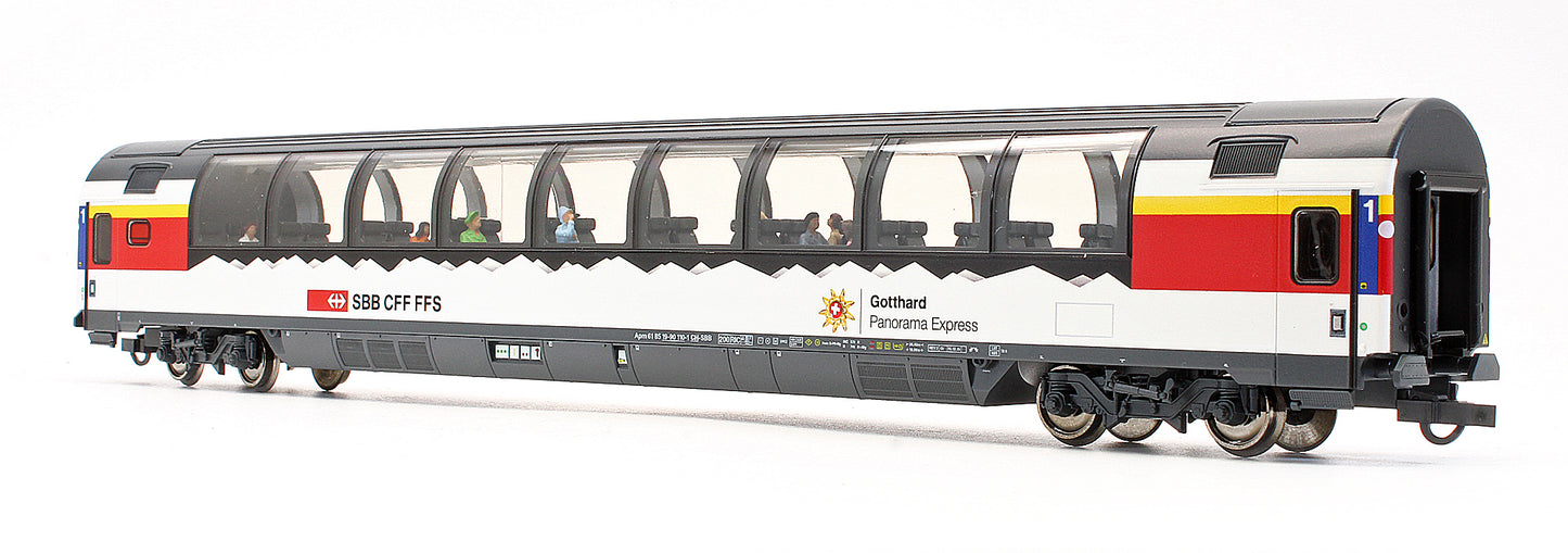 Pre-Owned 74081 Set Of 3 Gotthard Panorama Express SBB Coaches - Set 1