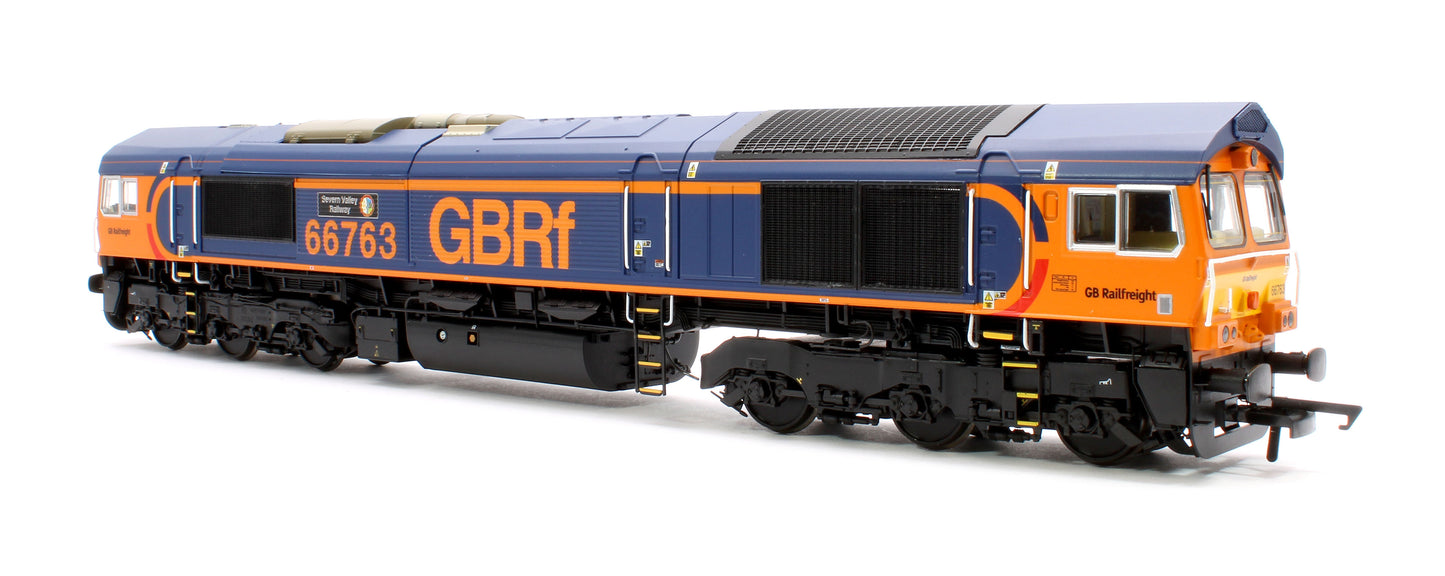 Pre-Owned Class 66 GBRF Blue/Orange 66763 'Severn Valley Railway' Diesel Locomotive