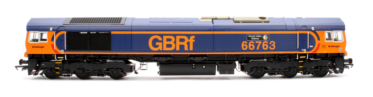 Class 66 GBRF Blue/Orange 66763 Diesel Locomotive - DCC Sound