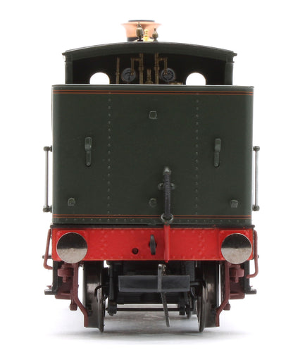 4S-517-001S GWR 517 Class 0-4-2 202 Lined G.W Green Red Frames Steam Locomotive - DCC Sound