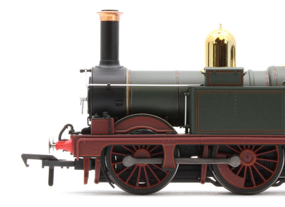 4S-517-001S GWR 517 Class 0-4-2 202 Lined G.W Green Red Frames Steam Locomotive - DCC Sound
