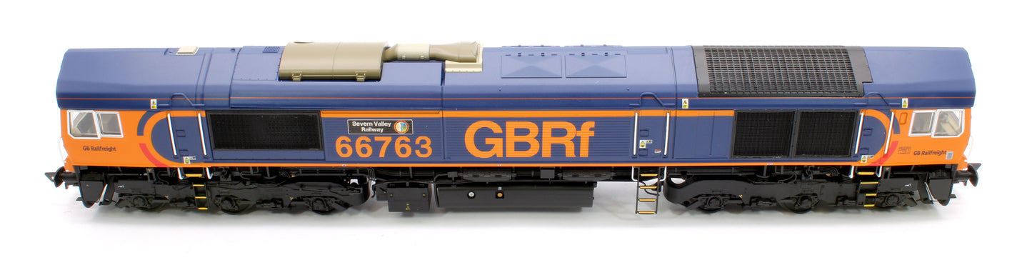 Pre-Owned Class 66 GBRF Blue/Orange 66763 'Severn Valley Railway' Diesel Locomotive