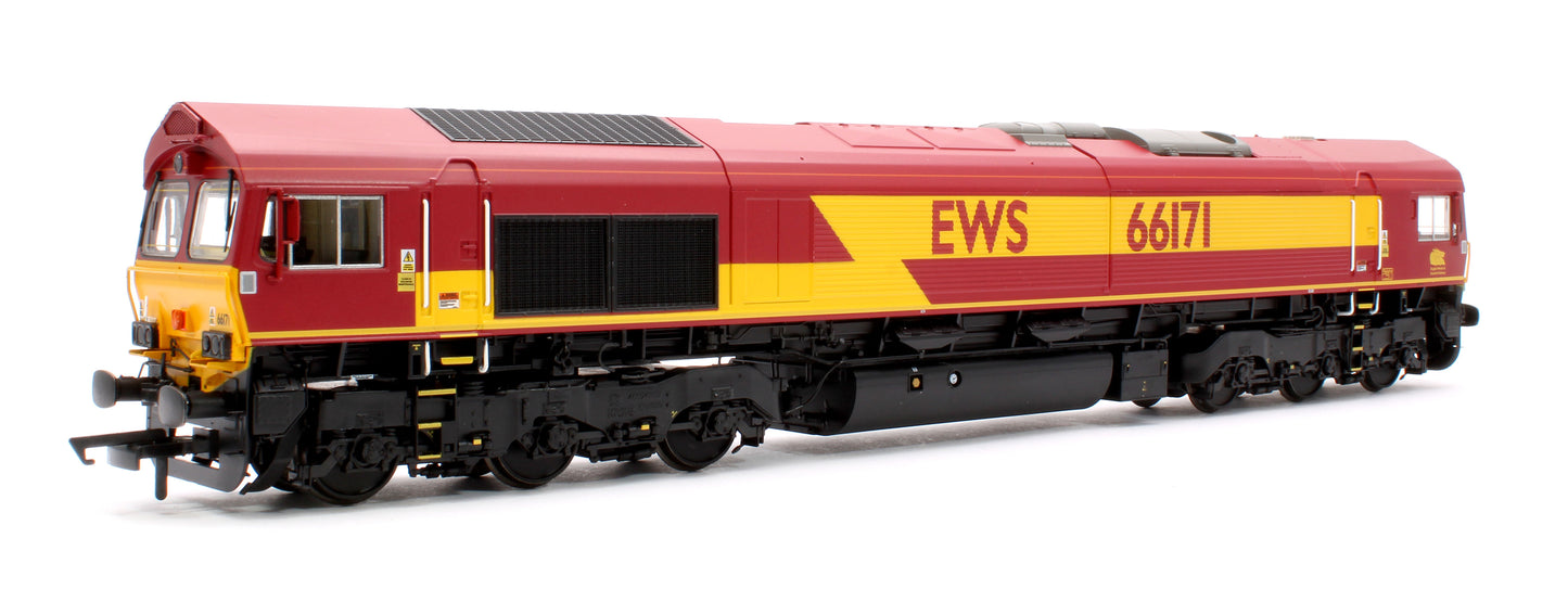 Class 66 EWS Maroon 66171 Diesel Locomotive