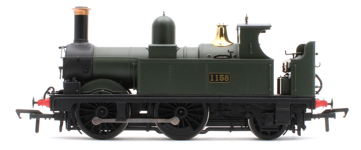 4S-517-003D GWR 517 Class 0-4-2 1158 G.W. Green Steam Locomotive - DCC Fitted