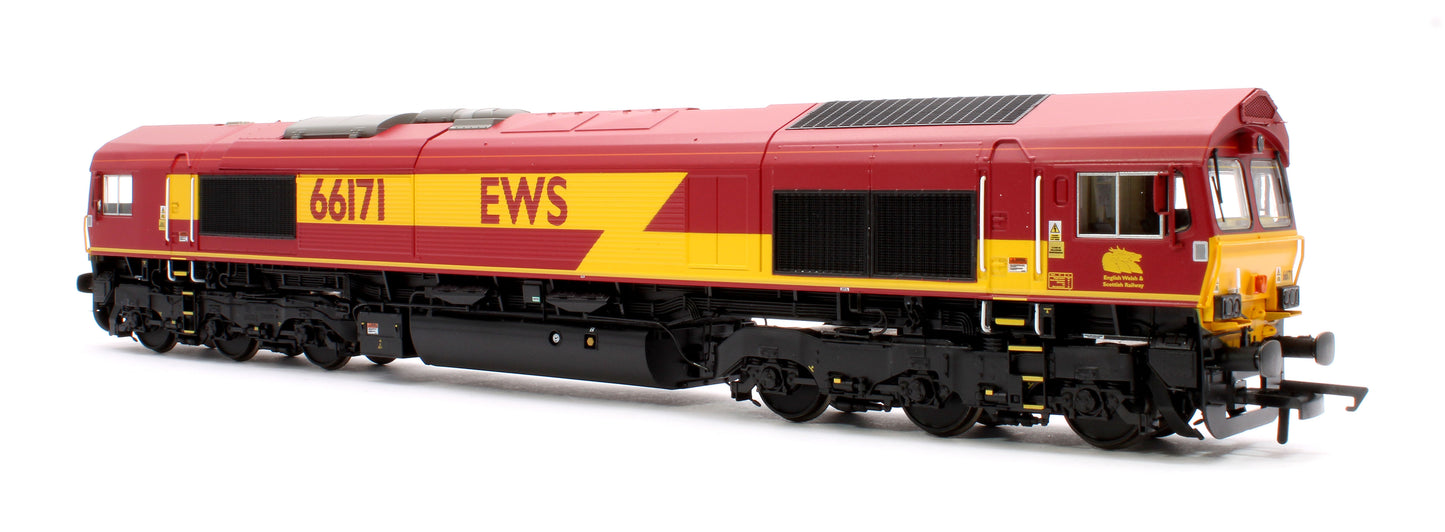 Class 66 EWS Maroon 66171 Diesel Locomotive