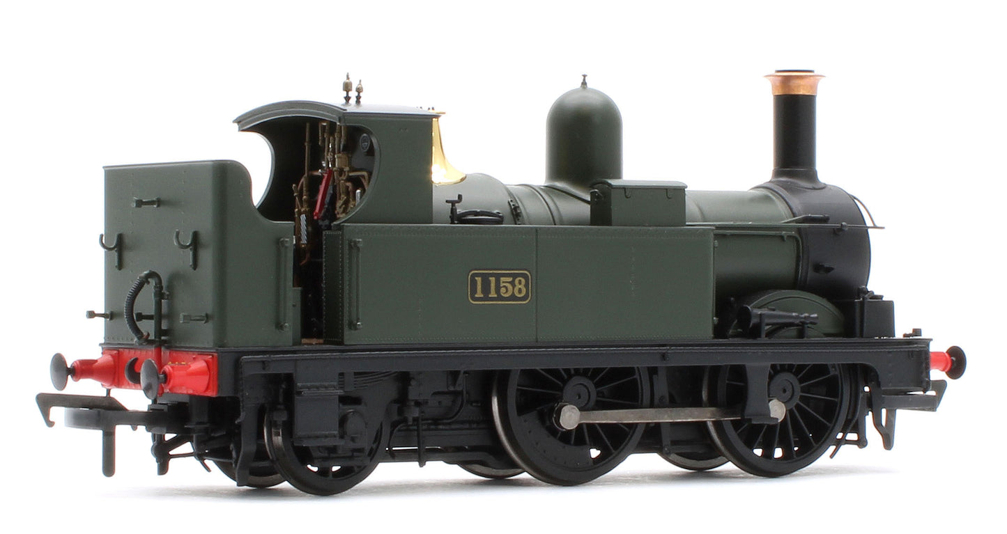 4S-517-003D GWR 517 Class 0-4-2 1158 G.W. Green Steam Locomotive - DCC Fitted