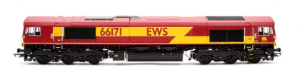 Class 66 EWS Maroon 66171 Diesel Locomotive