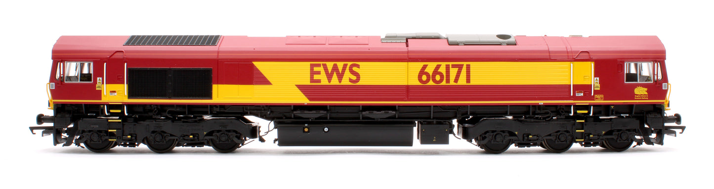 Class 66 EWS Maroon 66171 Diesel Locomotive