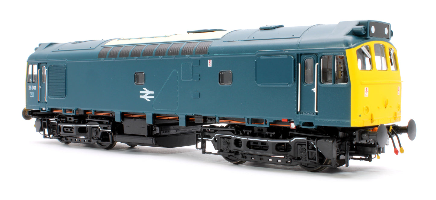 Class 25 BR Rail Blue 25301 (domino headcodes) Diesel Locomotive