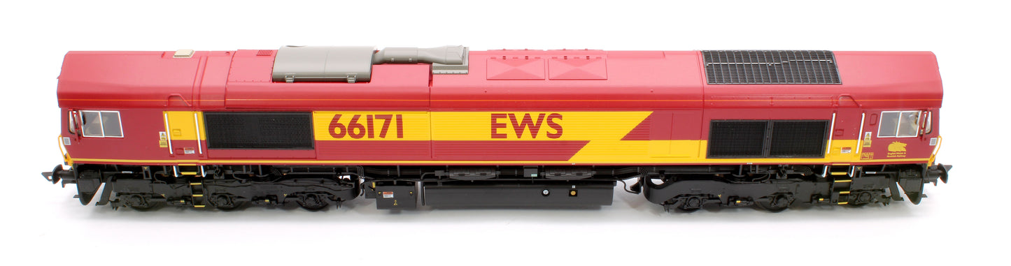 Class 66 EWS Maroon 66171 Diesel Locomotive