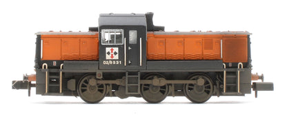 372-954W Bespoke Weathered Class 14 D2/9531 NCB British Oak Orange & Black Diesel Locomotive