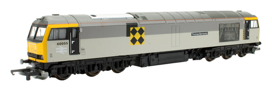 Pre-Owned 205025A3 British Rail Railfreight two-tone grey Class 60 60055 'Thomas Barnado' Diesel Locomotive