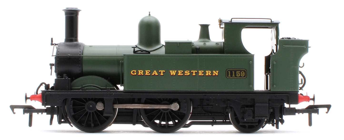 4S-517-005S GWR 517 Class 0-4-2 1159 G.W. Green 'Great Western' Steam Locomotive - DCC Sound