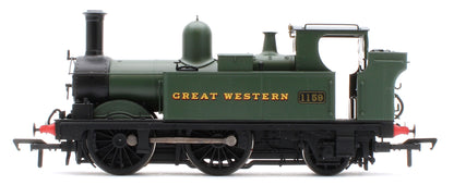4S-517-005S GWR 517 Class 0-4-2 1159 G.W. Green 'Great Western' Steam Locomotive - DCC Sound