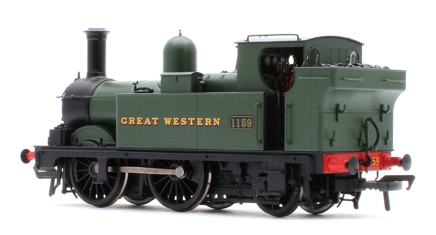 4S-517-005S GWR 517 Class 0-4-2 1159 G.W. Green 'Great Western' Steam Locomotive - DCC Sound